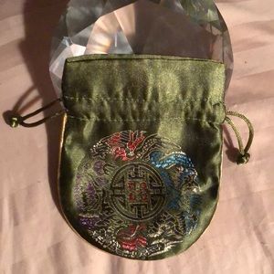 Satin drawstring pouch